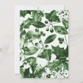 Merriest Christmas Rustic Green Botanical Feestdagenkaart (Achterkant)