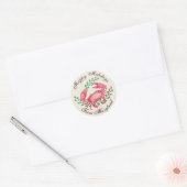 Merriest Christmas van Maryland Crab Ronde Sticker (Envelop)
