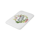 Merriest Christmas waterverf Blad Badmat (Gekanteld)
