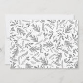 Merriest Christmas Wishes 4 Foto Botanische Bloeme Feestdagenkaart (Achterkant)