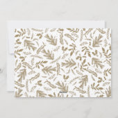 Merriest Christmas Wishes 4 Foto Botanische Bloeme Feestdagenkaart (Achterkant)