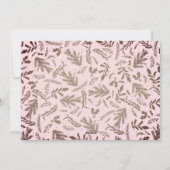 Merriest Christmas Wishes 4 Foto Botanische Bloeme Feestdagenkaart (Achterkant)