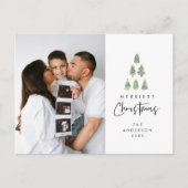 Merriest Christmas, Xmas Tree Family Foto Briefkaart (Voorkant)