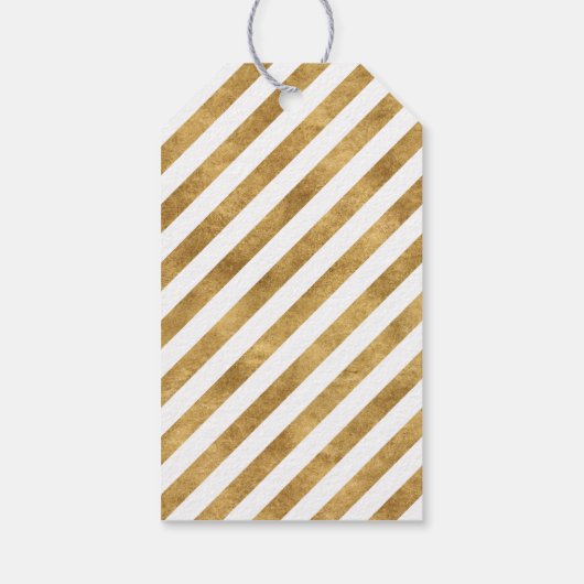 Merriest Faux Gold Foil Gepersonaliseerde Kerstmis Cadeaulabel (Achterkant)