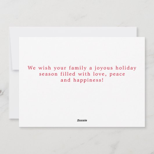 Merriest Feestdagen Modern Calligrafiescript Foto Feestdagenkaart (Achterkant)