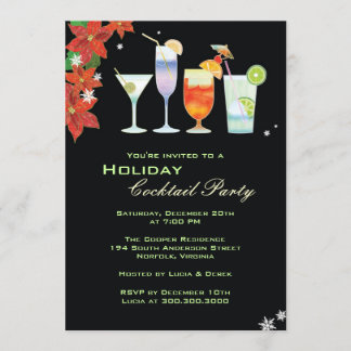 Merriest Holiday Cocktail Party Kaart