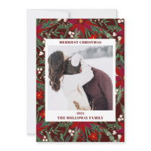 Merriest Kerstfloral green foto