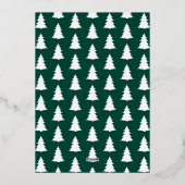 Merriest kerstfoto van typografie folie feestdagenkaart (Achterkant)