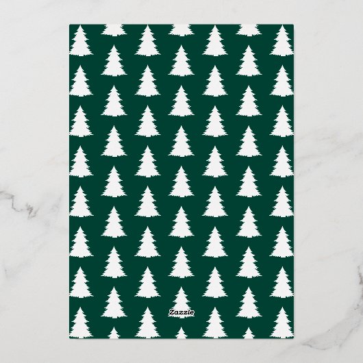 Merriest kerstfoto van typografie folie feestdagenkaart (Achterkant)