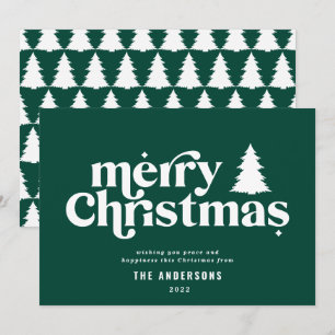 Merriest Kerstgrafie, niet foto Feestdagenkaart