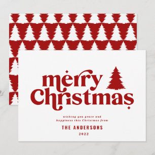 Merriest Kerstgrafie, niet foto Feestdagenkaart