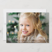 Merriest Kerstmis Black Buffalo Plays Photo Feestdagenkaart (Voorkant)