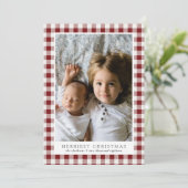 Merriest Kerstmis Pset Photo Holiday Kaart (Staand voorkant)