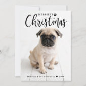 Merriest Kerstrode Buffalo Pset Foto Feestdagenkaart (Voorkant)