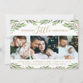 Merriest Little Christmas Holiday Green Foto Feestdagenkaart (Voorkant)