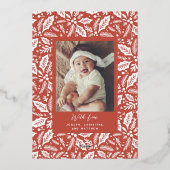 Merriest Little KerstArch-foto Folie Feestdagenkaart (Achterkant)