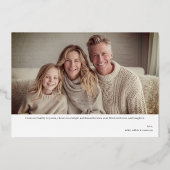 Merriest Modern Christmas Photo Folie Feestdagenkaart (Achterkant)