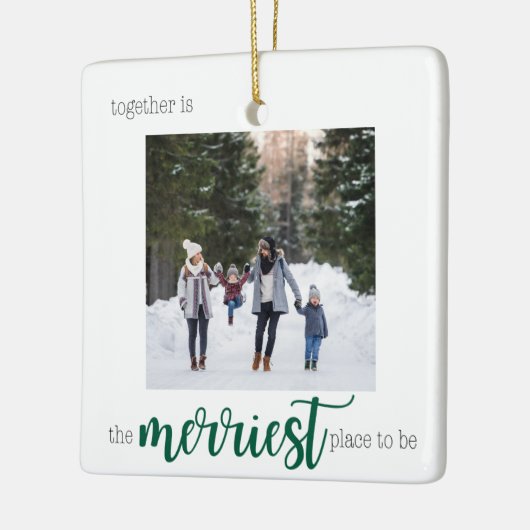 Merriest Place to Be Christmas Ornament (Links)