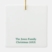 Merriest Place to Be Christmas Ornament (Achterkant)