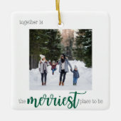 Merriest Place to Be Christmas Ornament (Voorkant)