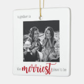 Merriest Place to Be Christmas Ornament (Links)