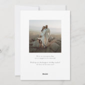 Merriest Verloving vakantie fotokaart Feestdagenkaart (Achterkant)