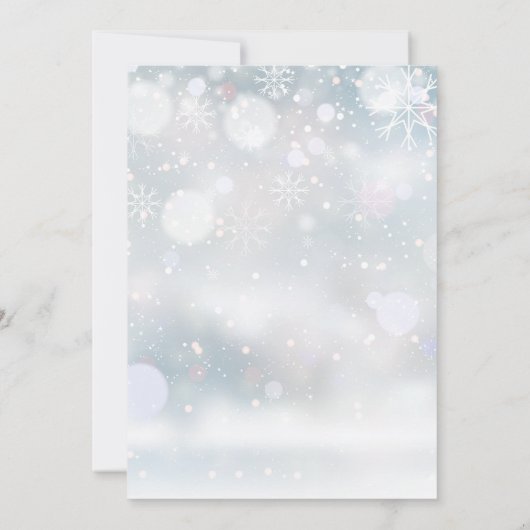 Merrigere Kleine Kerstmis Foto Geboorteaankondigin Feestdagenkaart (Achterkant)