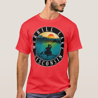 Merrill Lake Wisconsin Kayaking T-shirt