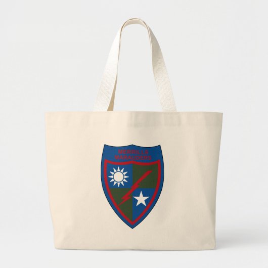 Merrill's Marauders - 5307th Composite Unit Grote Tote Bag (Voorkant)