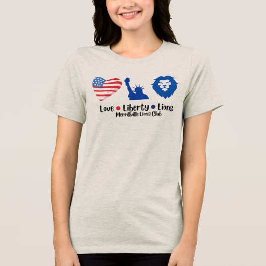 Merrillville Lions 4th of July T-shirt (Voorkant)
