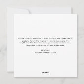 Merrily Ever After Cozy Family Christmas Card Feestdagenkaart (Achterkant)