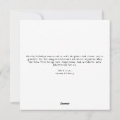 Merrily Ever After Cute Couple Christmas Card Feestdagenkaart (Achterkant)