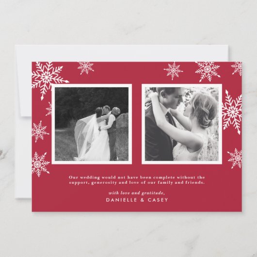 Merrily Ever After Holiday Card w/Back Message Feestdagenkaart (Achterkant)