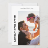 Merrily Ever After Joyful Family Christmas Card Feestdagenkaart (Voorkant)