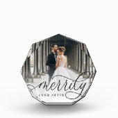 Merrily Ever After | Kerst Huwelijksfeest Fotoblokken (Voorkant)