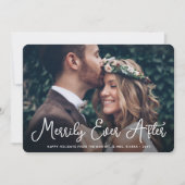 Merrily Ever After Passen getrouwd Fotograferen Ee Feestdagenkaart (Voorkant)