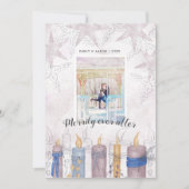 Merrily Ever After Pastel Vakantie Fotokaart Kaart (Voorkant)