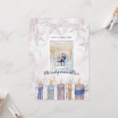 Merrily Ever After Pastel Vakantie Fotokaart Kaart (Voorkant / Achterkant in situ)