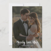 Merrily Ever After Romantische Feestdag Kaart voor (Voorkant)