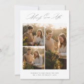 Merrily Ever After Trouw Kerstmis Rustieke Foto Feestdagenkaart (Voorkant)