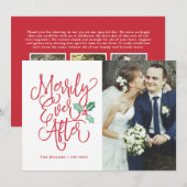 Merrily Ever After Trouw Vakantie/ Bedankingsfoto Kaart (Voorkant / Achterkant)
