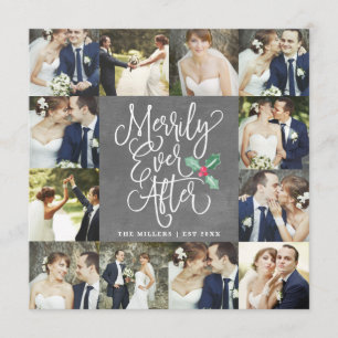 Merrily Ever After Trouwvakantie 12 Fotokaart Bedankkaart