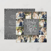 Merrily Ever After Trouwvakantie 12 Fotokaart Bedankkaart (Voorkant / Achterkant)