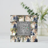 Merrily Ever After Trouwvakantie 12 Fotokaart Bedankkaart (Staand voorkant)