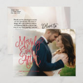 Merrily Ever After Volledige Foto Vakantie | Dank  Feestdagenkaart (Voorkant / Achterkant)