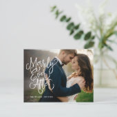 Merrily Ever After Volledige Foto Vakantie | Dank  Feestdagenkaart (Staand voorkant)