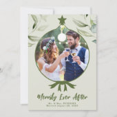 Merrily Ever After Wedding Foto Feestdagenkaart (Voorkant)