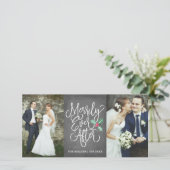 Merrily Ever After Wedding Holiday 2 - Foto Grijs Feestdagenkaart (Staand voorkant)