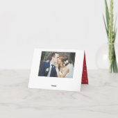 Merrily Ever Na Trouwvakantie Foto Gevouwen Feestdagen Kaart (Achterkant)