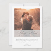 Merrily Married | Elegant First Christmas Photo  Feestdagenkaart (Voorkant)